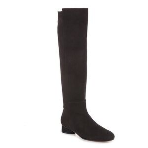 Stewart Metzman Eloise black tall suede boot